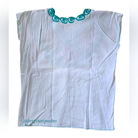 HANDMADE Traditional Embroidered Mexican Blouse - Picture 7 of 10